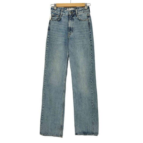 ザラ ZARA JEANS Z.04 STRAIGHT MITTELHOHER BUND FULL LENGTH レディース EUR:34