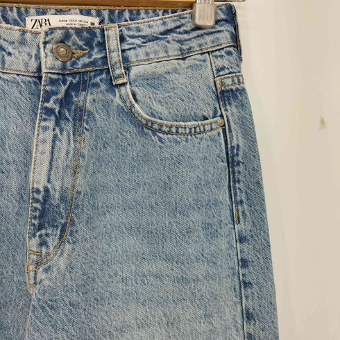 ザラ ZARA JEANS Z.04 STRAIGHT MITTELHOHER BUND FULL LENGTH レディース EUR:34