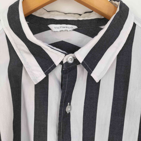 ヴィクティム VICTIM 22SS BIG STRIPE SHIRTS ビッグストライプシャツ メンズ JPN:L