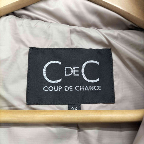 クードシャンス COUP DE CHANCE フーデットロングダウンコート レディース JPN:36