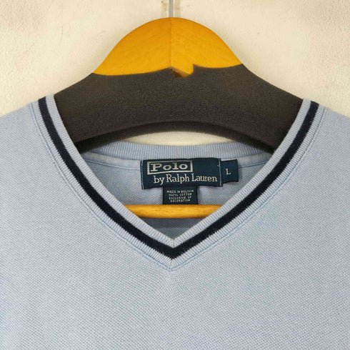 ポロバイラルフローレン Polo by RALPH LAUREN ミニポニー刺繍 VネックTシャツ メンズ L