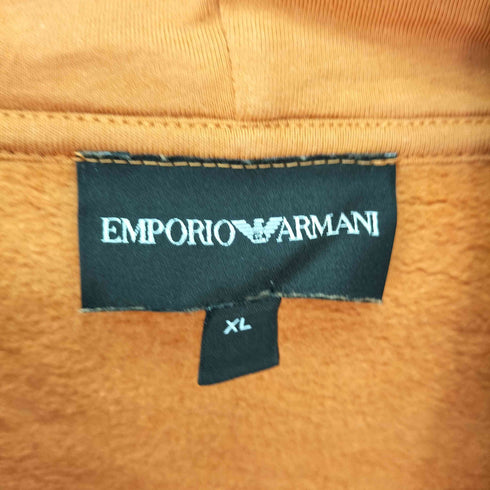 エンポリオアルマーニ EMPORIO ARMANI 3D ボックスロゴ スパンコール プルオーバー パーカー フーディ メンズ import:XL
