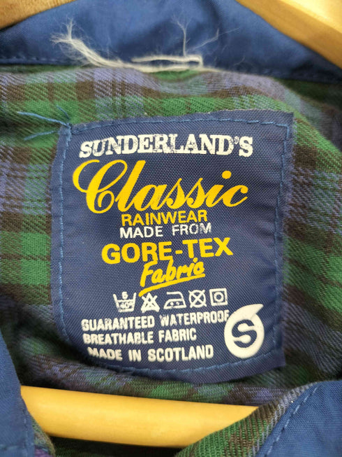 sunderland of scotland GORE-TEX 裏地チェックレインジャケット メンズ S