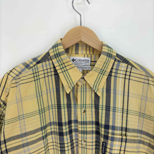 コロンビア Columbia S/S チェック シャツ メンズ import:L
