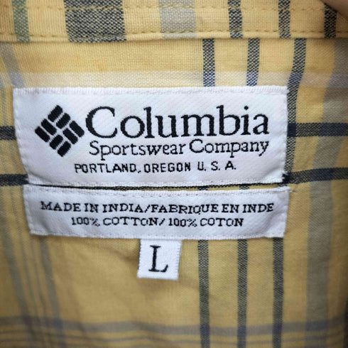 コロンビア Columbia S/S チェック シャツ メンズ import:L