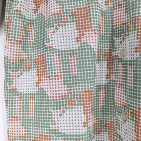 キングスロード KINGS ROAD 70S 総柄 ポリ シャツ メンズ import:M