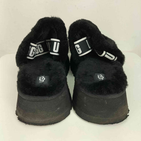 アグ UGG ブラックファー スライドサンダル レディース US 8