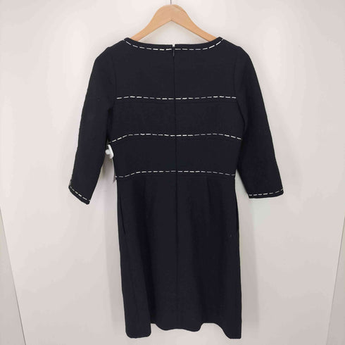 ユキトリイ YUKI TORII ステッチデザイン ウールワンピース レディース