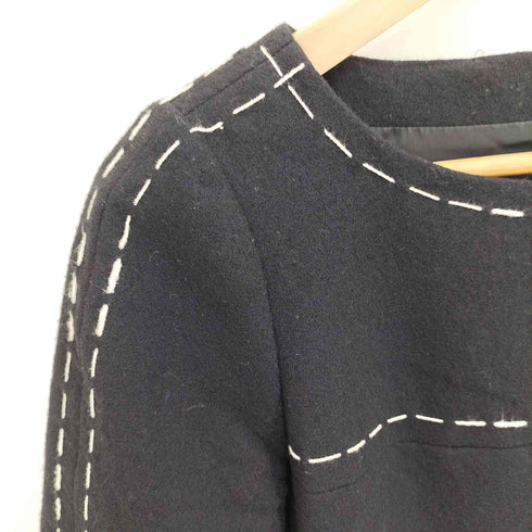 ユキトリイ YUKI TORII ステッチデザイン ウールワンピース レディース