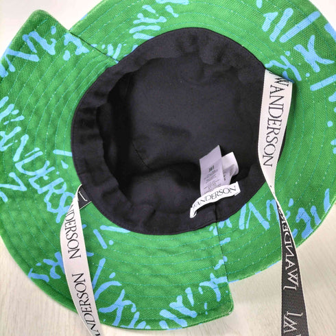 ジェイダブリューアンダーソン JW ANDERSON Logo Grid Asymmetric Bucket Hat メンズ 60