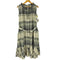 Ruimeme block tile check gather dress レディース FREE