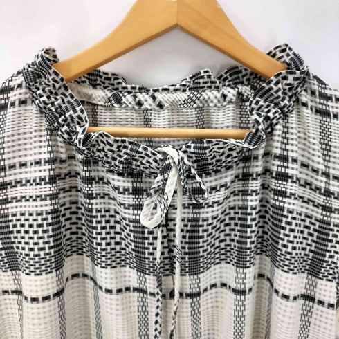 Ruimeme block tile check gather dress レディース FREE