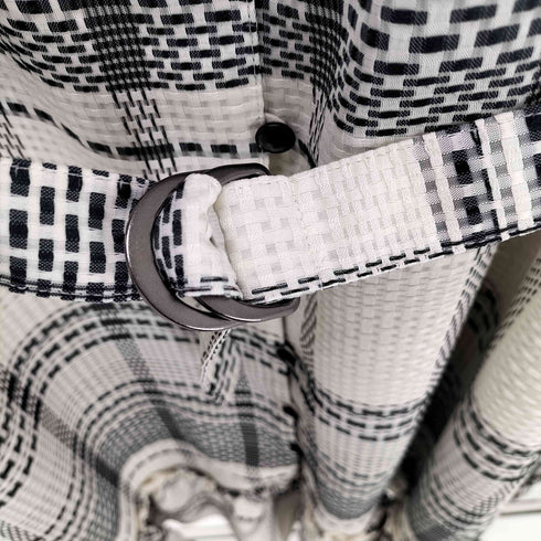 Ruimeme block tile check gather dress レディース FREE