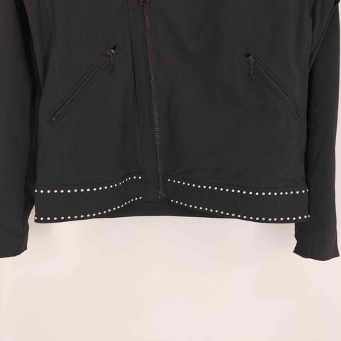 ヒステリックグラマー HYSTERIC GLAMOUR ダブル ライダース ジャケット ジップアップ スタッズ ナイロン メンズ JPN:M