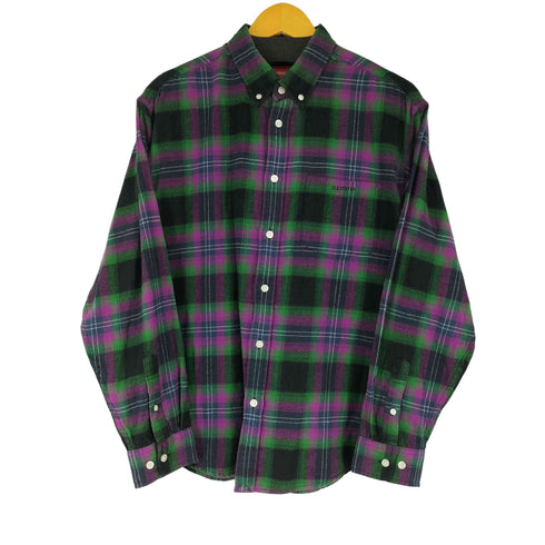 シュプリーム Supreme 22SS Brushed Plaid Flannel Shirt Black メンズ S