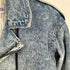 WEATHERED BLUE デニムライダースジャケット レディース import:M