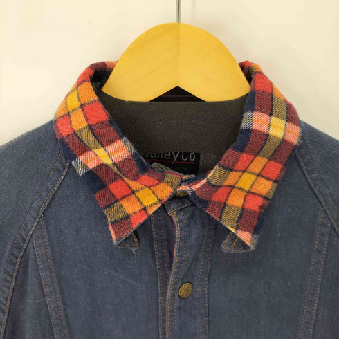 Valley Co 襟チェック デニムジャケット メンズ JPN:XL