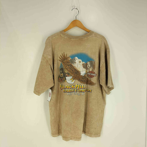 ハーレーダビッドソン HARLEY-DAVIDSON 00S USA製 袖&裾シングル STURGIS 両面プリント クルーネックTシャツ メンズ import:XL