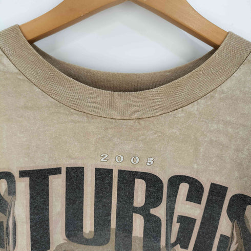 ハーレーダビッドソン HARLEY-DAVIDSON 00S USA製 袖&裾シングル STURGIS 両面プリント クルーネックTシャツ メンズ import:XL