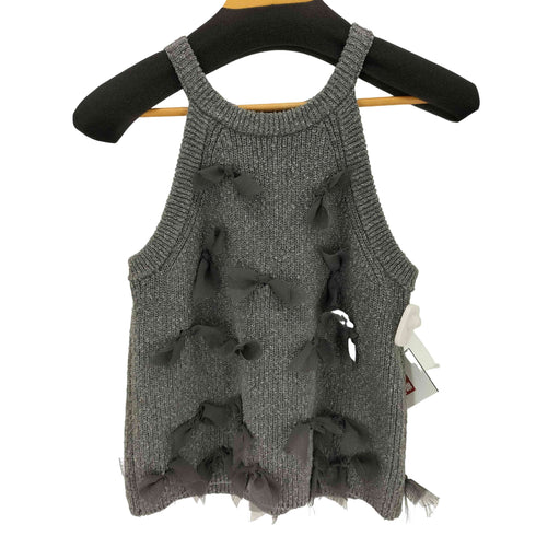 シールームリン Sea Room lynn リボンコットンブークレニットタンク レディース FREE