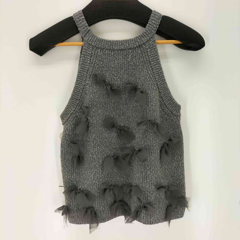 シールームリン Sea Room lynn リボンコットンブークレニットタンク レディース FREE