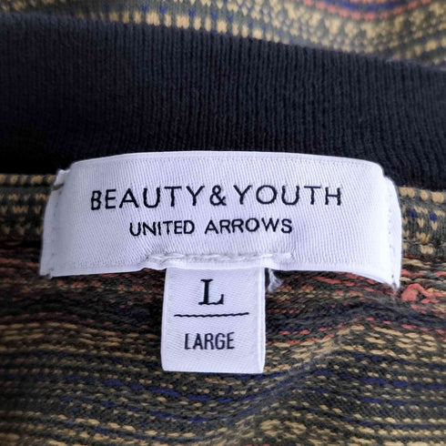 ビューティーアンドユースユナイテッドアローズ BEAUTY & YOUTH UNITED ARROWS マッド ジャガード ワイドシルエット Tシャツ メンズ JPN:L