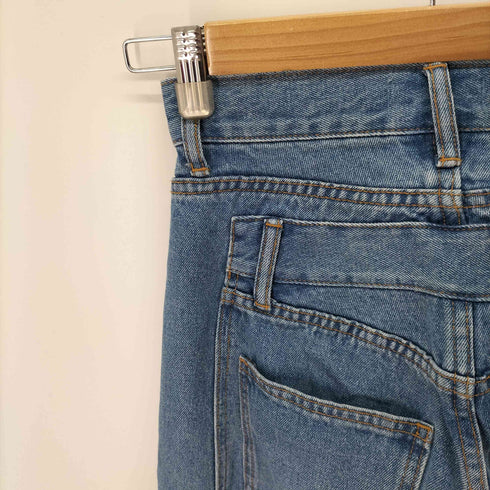 Q.anos オーバーラップワイドデニム レディース JPN:0