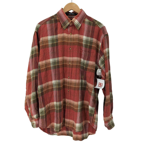 トミーヒルフィガー TOMMY HILFIGER BD チェック柄 長袖 ネルシャツ メンズ JPN:M