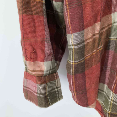 トミーヒルフィガー TOMMY HILFIGER BD チェック柄 長袖 ネルシャツ メンズ JPN:M