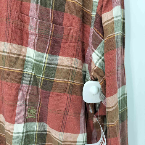 トミーヒルフィガー TOMMY HILFIGER BD チェック柄 長袖 ネルシャツ メンズ JPN:M