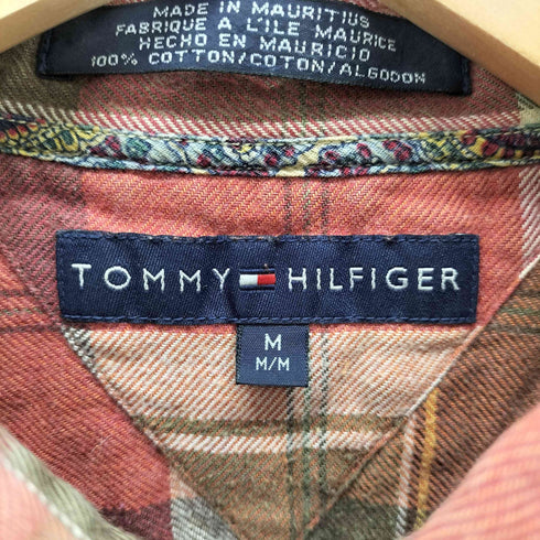トミーヒルフィガー TOMMY HILFIGER BD チェック柄 長袖 ネルシャツ メンズ JPN:M