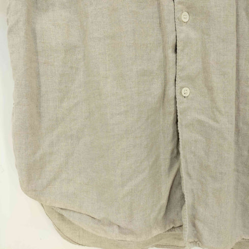 コムデギャルソンオム COMME des GARCONS HOMME 05ss 裏地ストライプ リネン100 半袖シャツ メンズ JPN:M