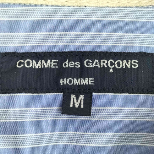コムデギャルソンオム COMME des GARCONS HOMME 05ss 裏地ストライプ リネン100 半袖シャツ メンズ JPN:M
