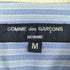 コムデギャルソンオム COMME des GARCONS HOMME 05ss 裏地ストライプ リネン100 半袖シャツ メンズ JPN:M