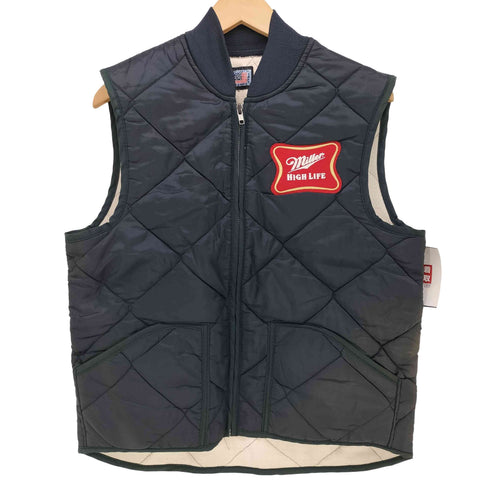 スナップンウェア SNAP N WEAR USA製 MILLER HIGH LIFE キルティング ベスト メンズ