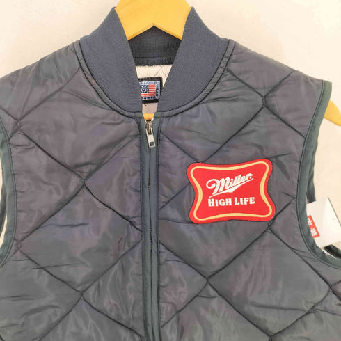 スナップンウェア SNAP N WEAR USA製 MILLER HIGH LIFE キルティング ベスト メンズ