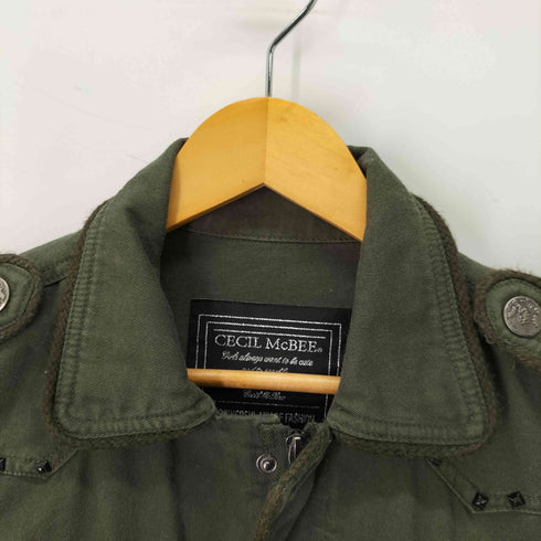 セシルマクビー CECIL McBEE Y2K 平成 スタッズ エポレット ミリタリージャケット レディース JPN:M