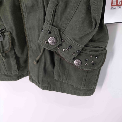 セシルマクビー CECIL McBEE Y2K 平成 スタッズ エポレット ミリタリージャケット レディース JPN:M
