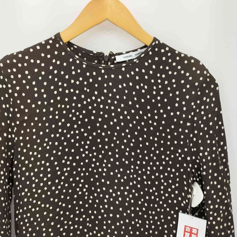 somsoe somsoe Rami dress aop 8325ドット柄デザイン ワンピース Import レディース