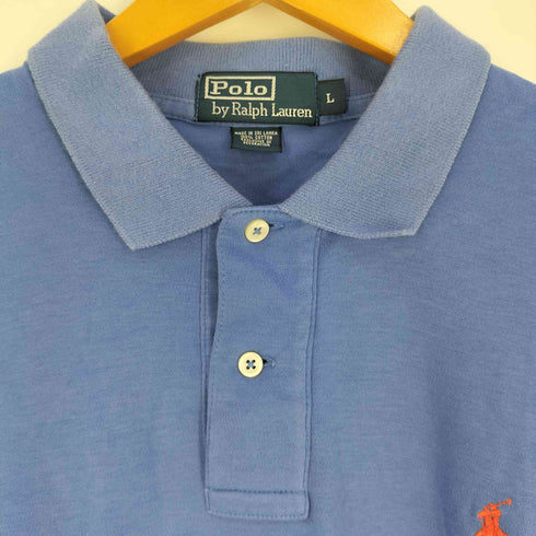 ポロバイラルフローレン Polo by RALPH LAUREN ポニー刺繍 ポロシャツ メンズ import:L