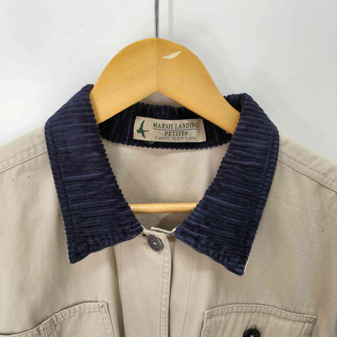 マーシュランディング MARSH LANDING 90S 襟コーデュロイ キャンバス カバーオール メンズ PS