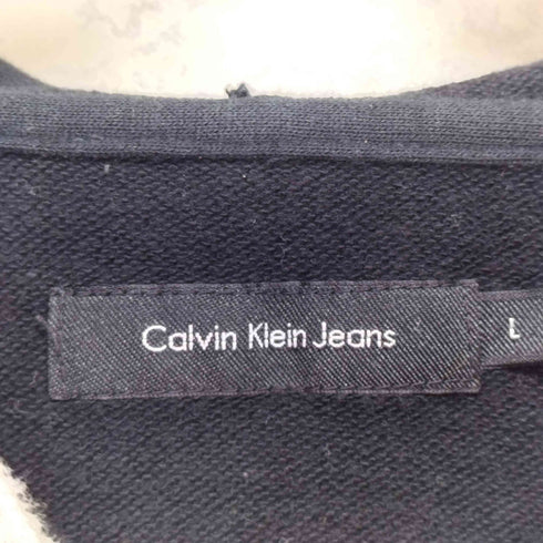 カルバンクラインジーンズ Calvin Klein Jeans バタフライ&ラインストーン ジップパーカー Y2K レディース L