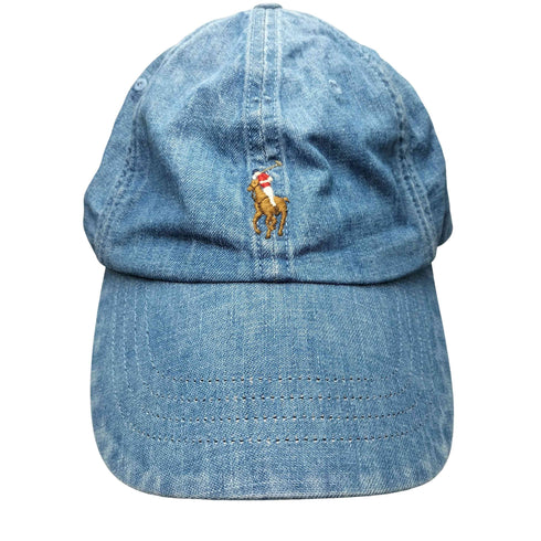 ポロラルフローレン POLO RALPH LAUREN ポニー ロゴ刺繍 6パネル デニム キャップ メンズ