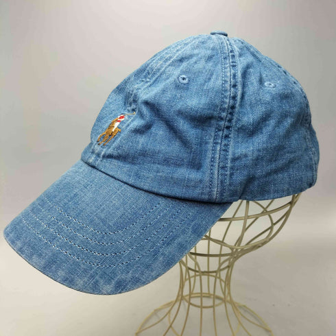 ポロラルフローレン POLO RALPH LAUREN ポニー ロゴ刺繍 6パネル デニム キャップ メンズ