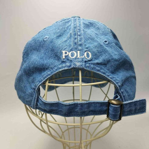 ポロラルフローレン POLO RALPH LAUREN ポニー ロゴ刺繍 6パネル デニム キャップ メンズ