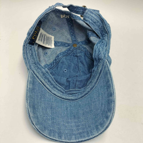 ポロラルフローレン POLO RALPH LAUREN ポニー ロゴ刺繍 6パネル デニム キャップ メンズ