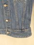 リーバイス Levis 00s ビジュー装飾袖ジップデニムトラッカージャケット レディース M