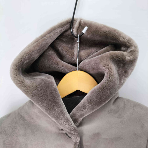 レイビームス Ray BEAMS フェイクムートンフーデッドコート レディース ONE SIZE