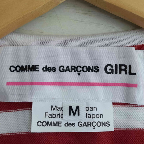 コムデギャルソンガール COMME DES GARCONS GIRL パゴウスキロゴ ワッペン装飾 ボーダーチュニック レディース JPN:M