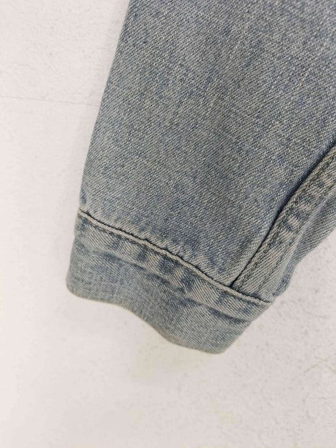 ATOS LOMBARDINI MADE IN ITALY ラインストーンデニムトラッカージャケット Y2K レディース S